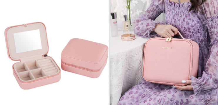 LED Makeup Bag with Mirror: Lighted Cosmetic Organizer, 3 Colour Modes, Adjustable Dividers, Portable & Waterproof