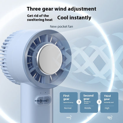 Portable Mini Fan: Powerful 6m/s Airflow Turbo High Speed Electric Hand held Fan, Up to 6Hrs Cool,Men Women Gifts