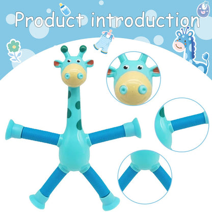 Giraffe Pop Tubes: Stretchable Sensory Fidget Toy for Kids and Adults