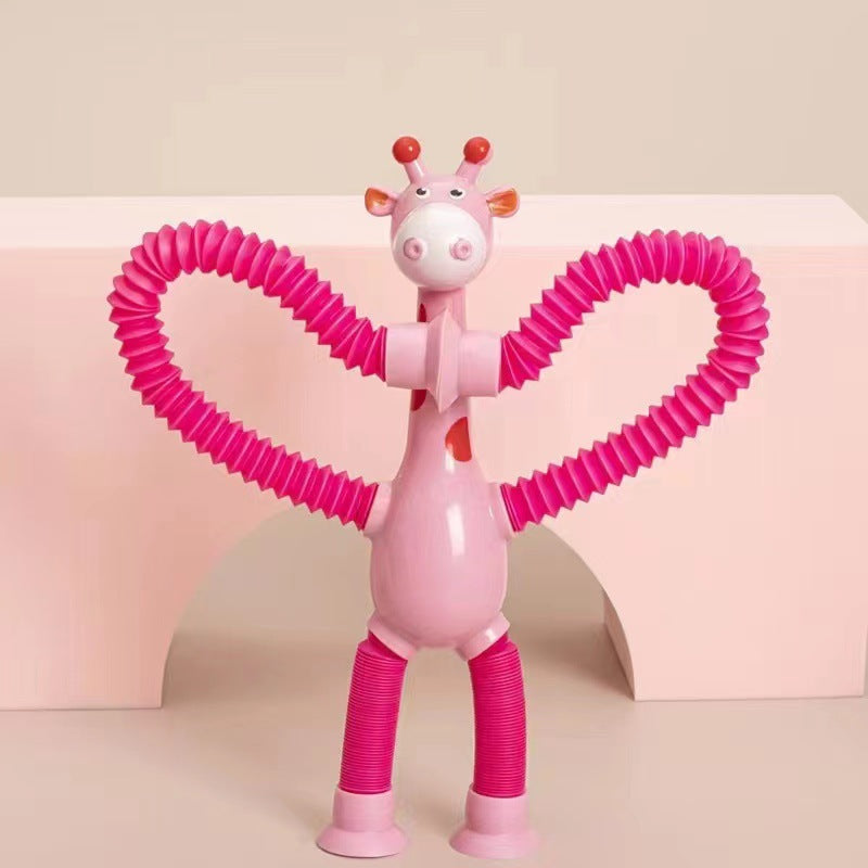 Giraffe Pop Tubes: Stretchable Sensory Fidget Toy for Kids and Adults