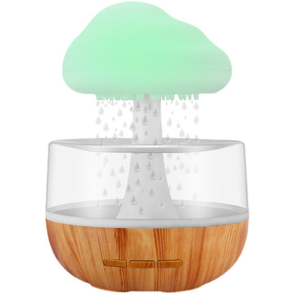 Raining Sound Cloud Humidifier with Night Light, Aromatherapy Essential Oil Diffuser, Micro Humidifier, Relaxing Mood Water Drop Sound For Home