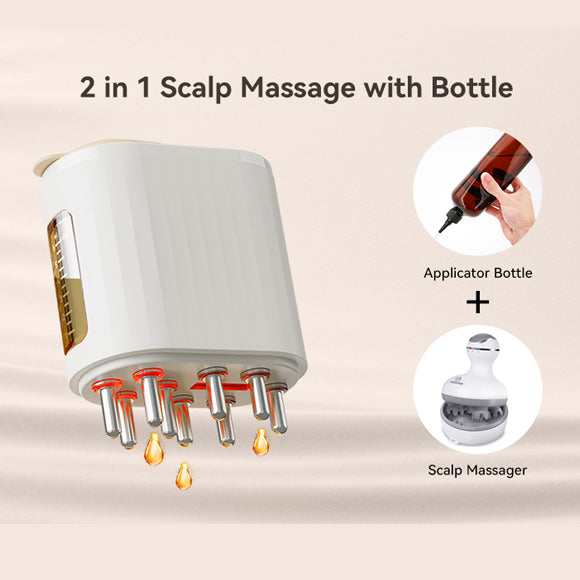 2-in-1 Electric Scalp Massager and Hair Oil Applicator