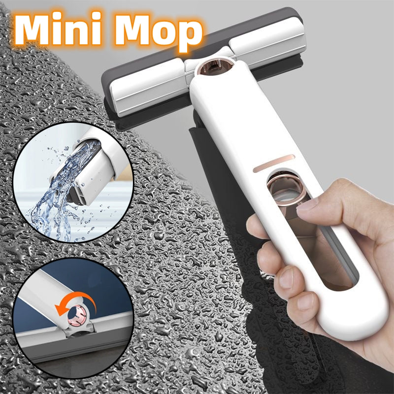 Mini Mop: Floor Cleaning Sponge! Squeeze Mop! Household Cleaning Tools! Home & Car Portable Wiper! Glass Screen & Desk Cleaner Mop!